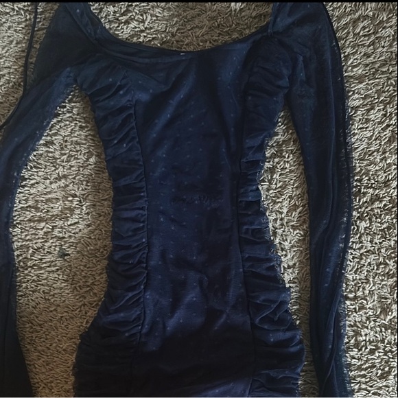 Navy Lucy in the Sky Homecoming Dress - Picture 2 of 4